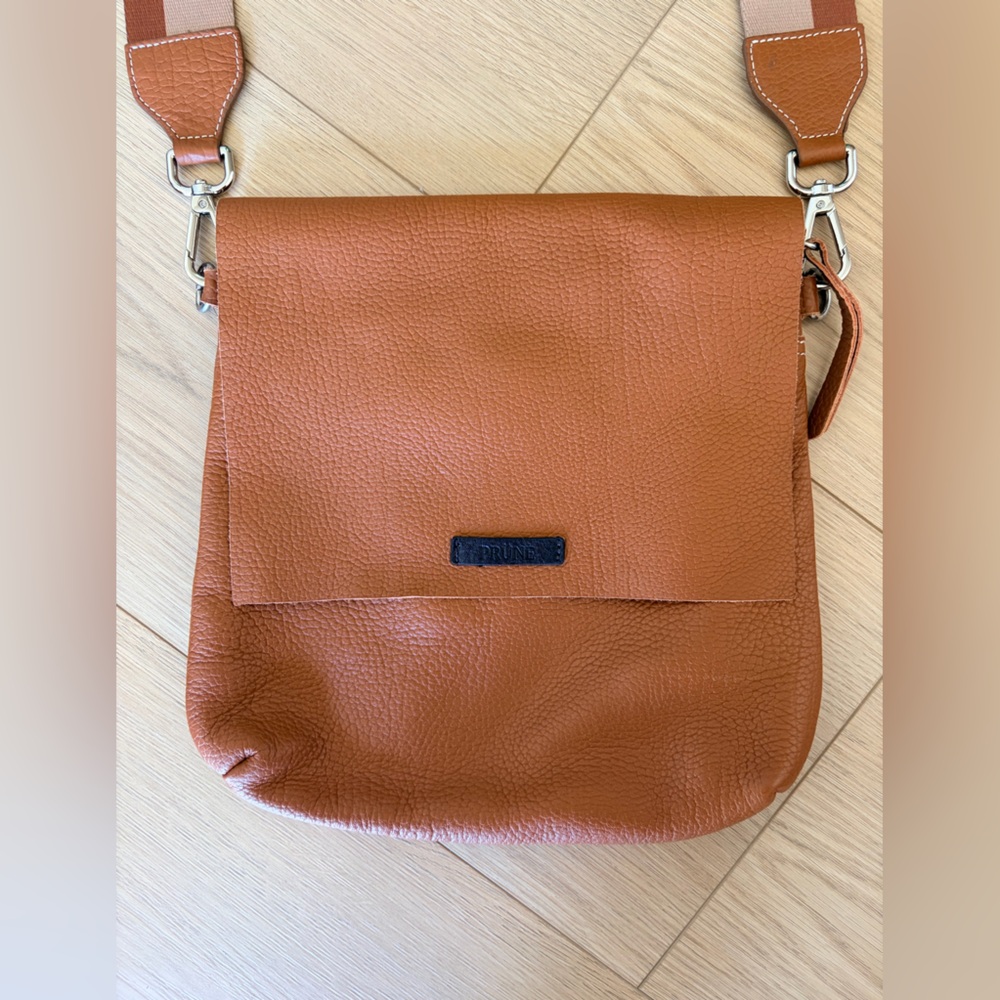 Prune Tan Crossbody Bag- Argentinian Leather 🇦🇷